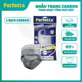  Khẩu trang 4 lớp than hoạt tính Perfetta Carbon (Bịch) 