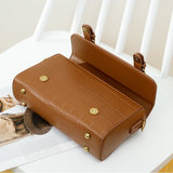  Túi đeo chéo Cross Bag vân đá có quai xách PU22608 - Màu Brown Sale! 