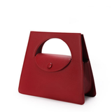  Túi xách tay hình thang  nắp cài Trapezoid Bag  PU22705 - Màu Red 