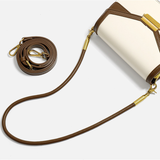  Túi xách tay & đeo chéo Shoulder Bag phối màu chốt kim loại PU22610 Màu Brown 