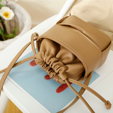  Túi đeo chéo Bucket Bag dây rút Best Seller PU22601 - Màu Khaki 