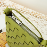  Túi đeo chéo Sling Bag sợi đan PU22602 - Màu Green 