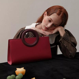  Túi xách tay phong cách cổ điển Luxury Bag PU22806 Màu Red 