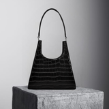  Túi xách tay họa tiết da cá sấu Tote Shoulder Bag PU22706 - Màu Black Sale! 