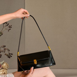  Túi xách tay Shoulder Bag phong cách Hobo chốt kim loại PU22606 - Màu Black Sale! 