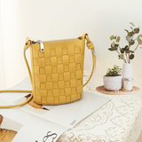  Túi đeo chéo Sling Bag sợi đan PU22602 - Màu Yellow 