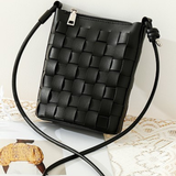  Túi đeo chéo Sling Bag sợi đan PU22602 - Màu Black 