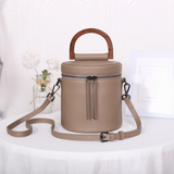  Túi xách tay da thật dáng xô Bucket Bag DT22701- Màu Gray Sale! 