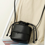  Túi đeo chéo Bucket Bag dây rút Best Seller PU22601 - Màu Black 