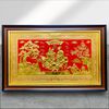 TRANH ĐỒNG MỪNG THỌ ÔNG BÀ, DÁT VÀNG (Kích thước 68cm x 107cm)