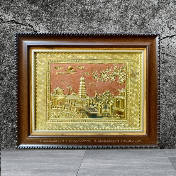 TRANH ĐỒNG THÁP PHỔ MINH THẾ KỶ XIV <br>(Kích thước 28cm x 34cm)