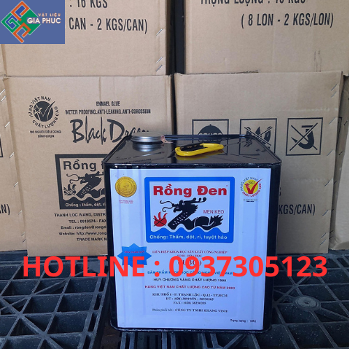 CHỐNG THẤM RỒNG ĐEN 10KG - CHỐNG THẤM BÊ TÔNG, CHỐNG RỈ SÉT KIM LOẠI