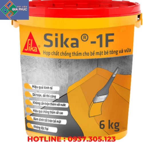 CHỐNG THẤM SIKA 1F 6KG - CHỐNG THẤM SÀN MÁI BÊ TÔNG