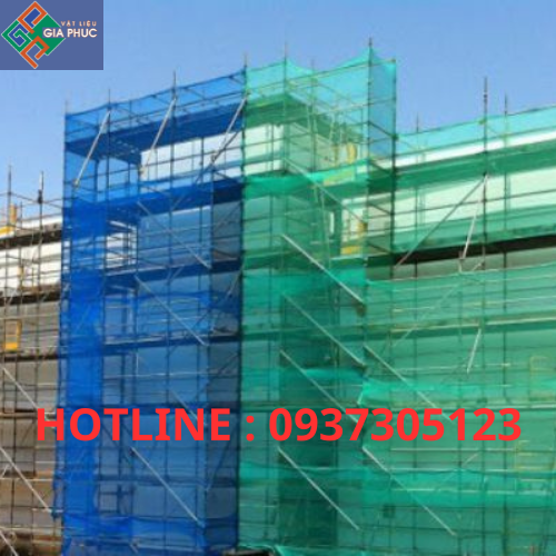 LƯỚI BAO CHE CÔNG TRÌNH 3M*50M MÀU XANH LÁ, XANH DƯƠNG - LƯỚI CHẮN BỤI