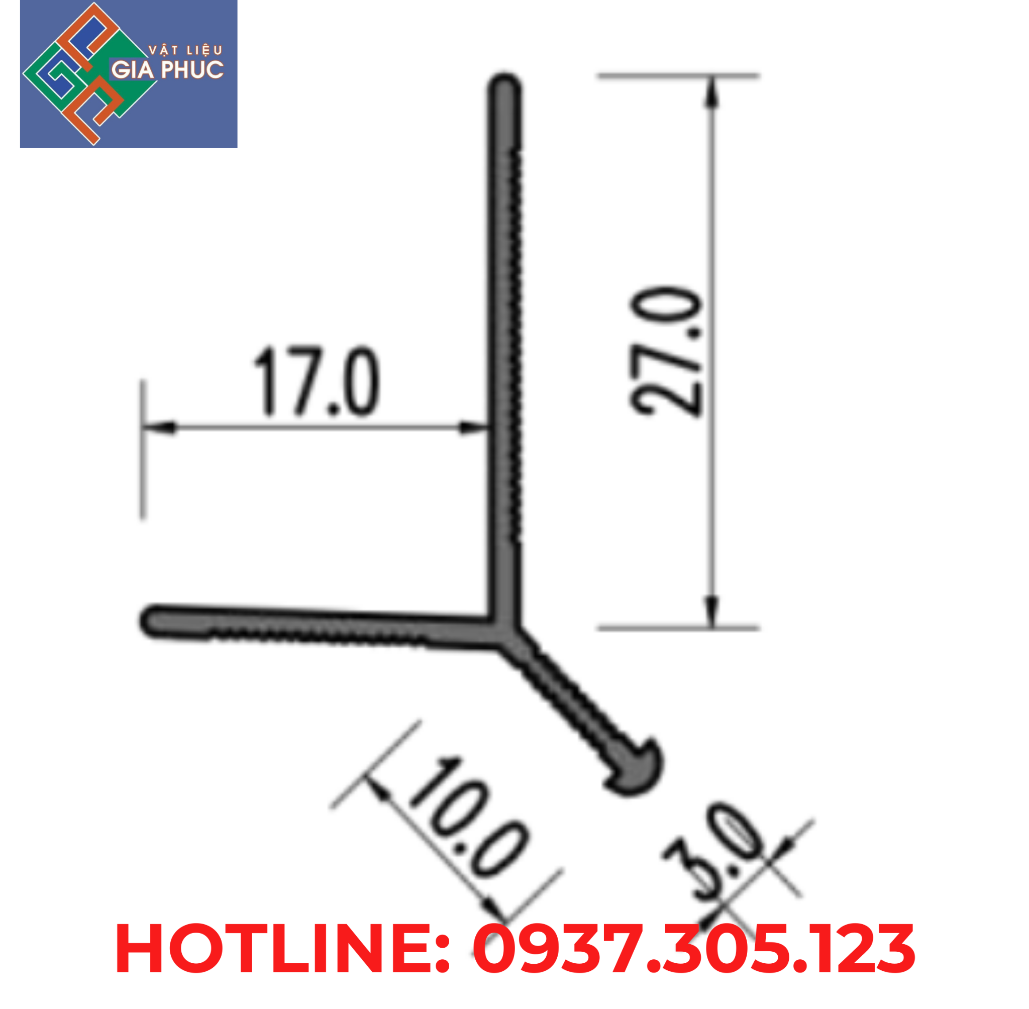 NẸP TẠO GÓC A3 -10 (18MM*28MM*10MM)