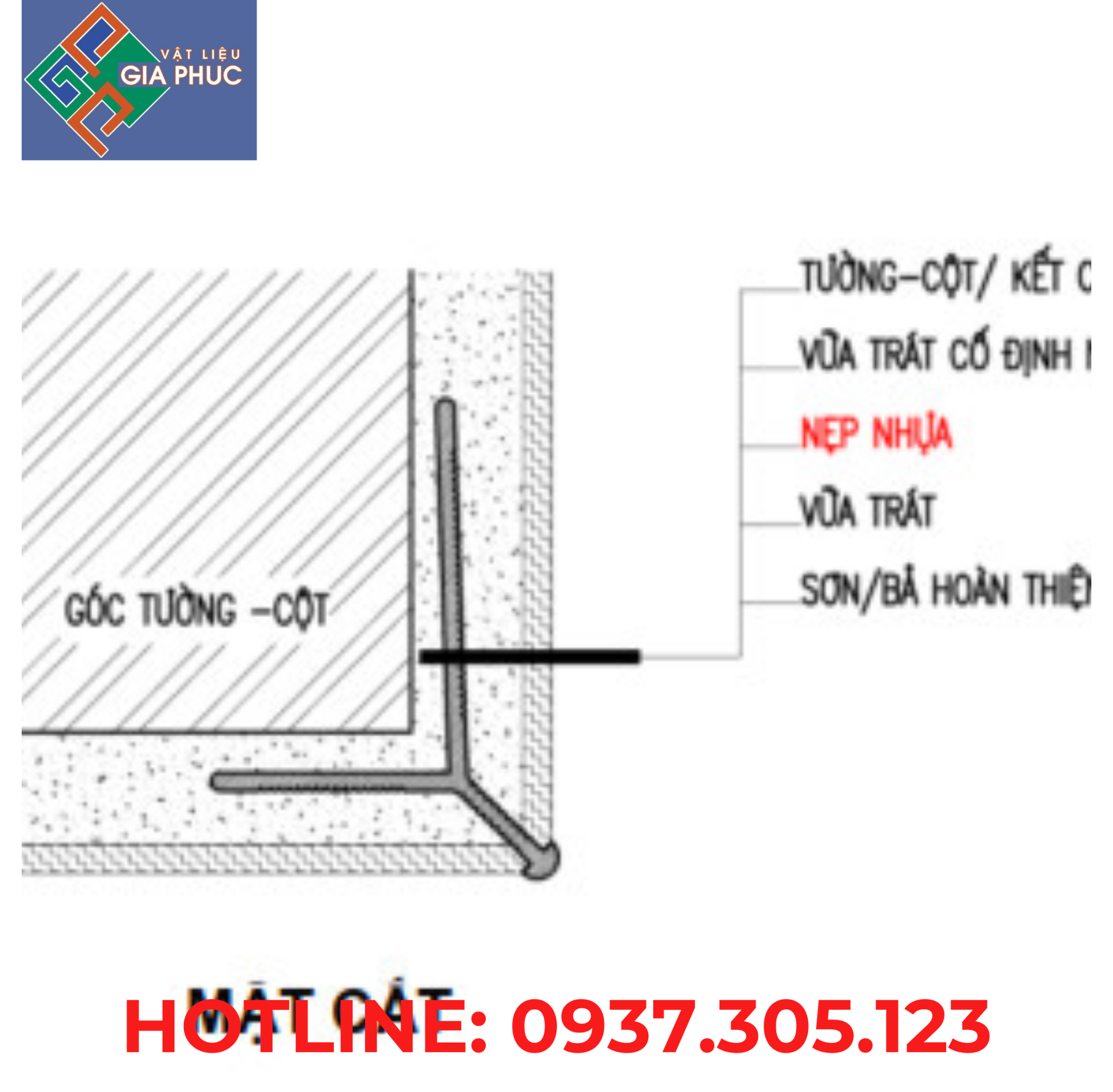 NẸP TẠO GÓC A3 -10 (18MM*28MM*10MM)