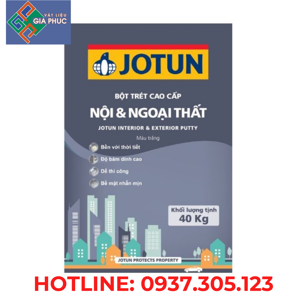 BỘT TRÉT JOTUN NGOẠI THẤT 2 IN 1 (40KG/BAO)