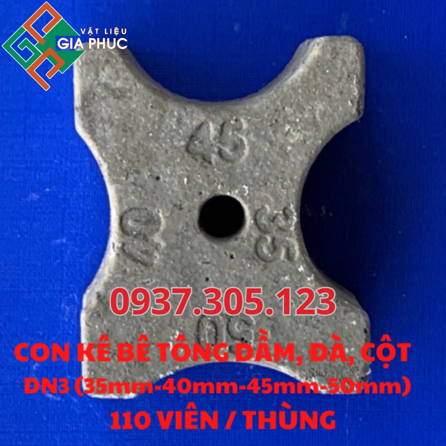 CON KÊ BÊ TÔNG DẦM ĐÀ CỘT DN3 - CỤC KÊ ĐA NĂNG (3.5cm-4cm-4.5cm-5cm) MAC 600
