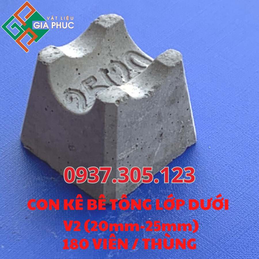 CON KÊ BÊ TÔNG LỚP DƯỚI V2 - CỤC KÊ BÊ TÔNG V2 ( 2cm - 2.5cM ) MAC 600