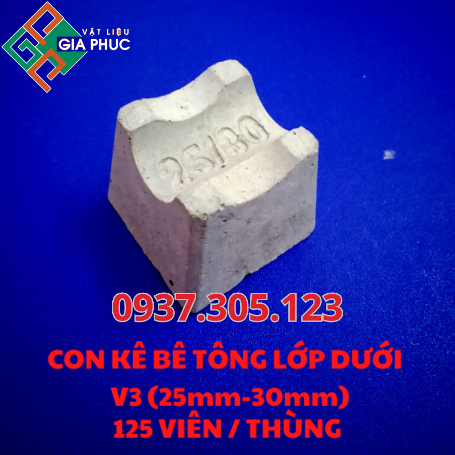 CON KÊ BÊ TÔNG LỚP DƯỚI V3 - CỤC KÊ BÊ TÔNG V3 ( 2.5cm - 3cm ) MAC 600