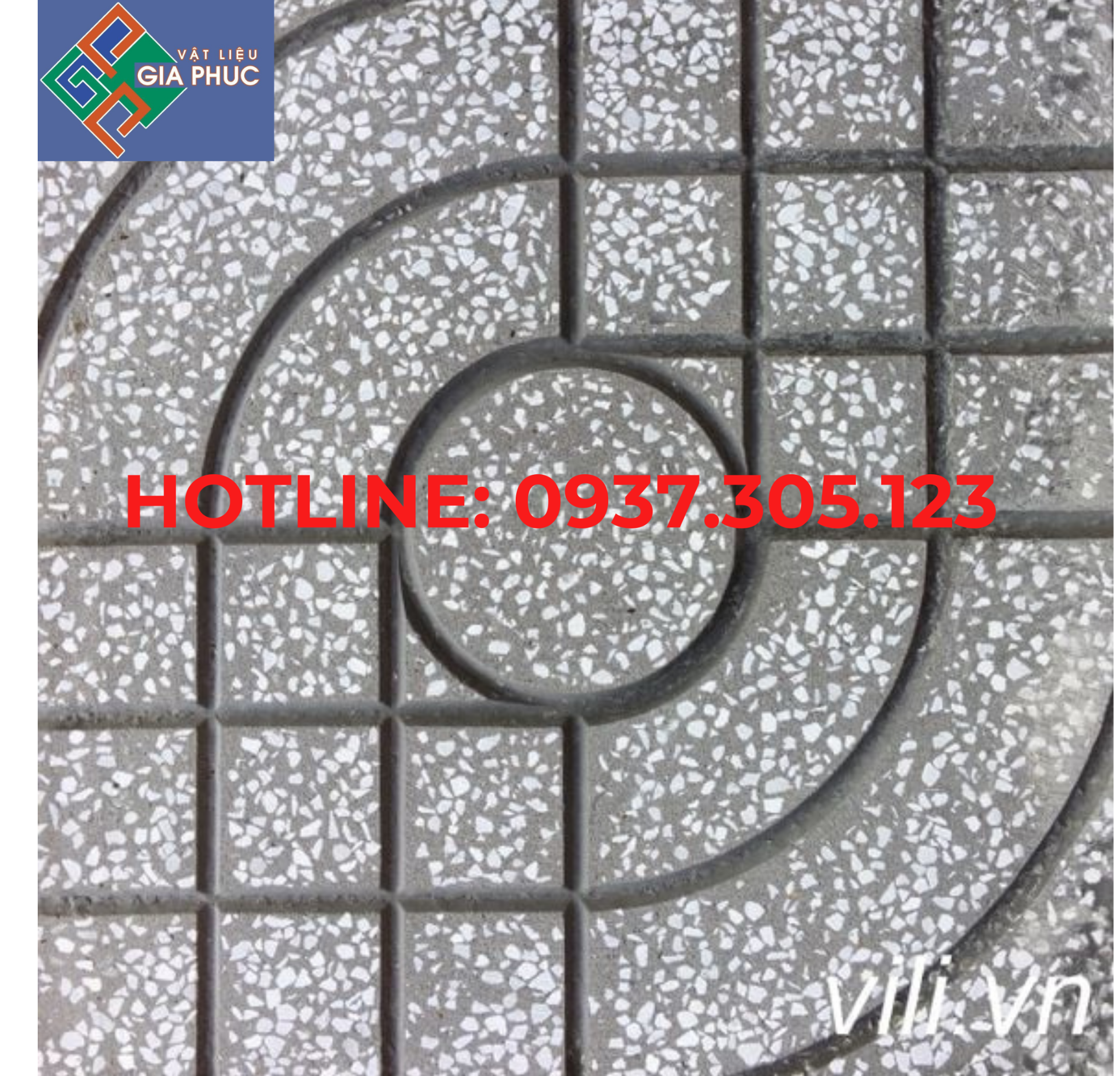 GẠCH TERAZO MẮT NAI XÁM 40*40 (M2)
