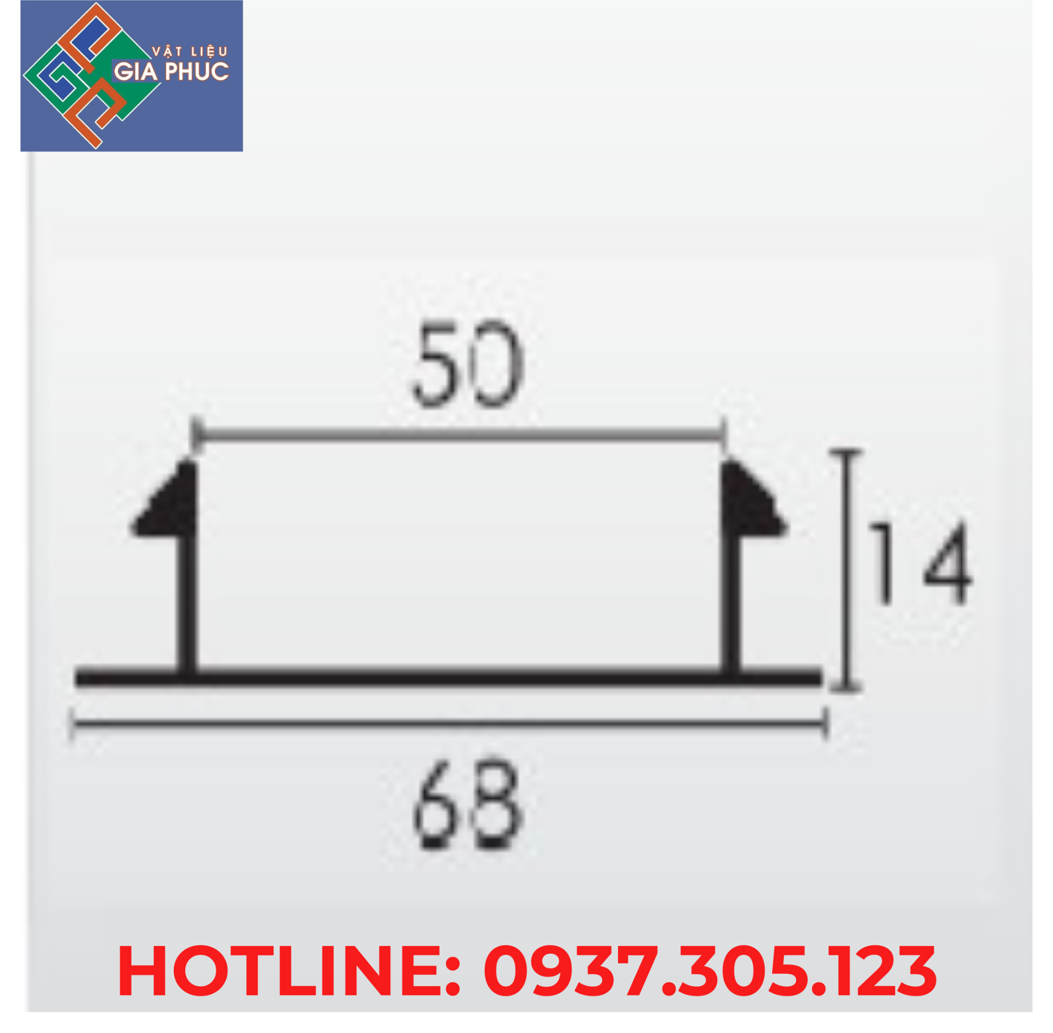 NẸP CHỈ U50 (2M/CÂY)
