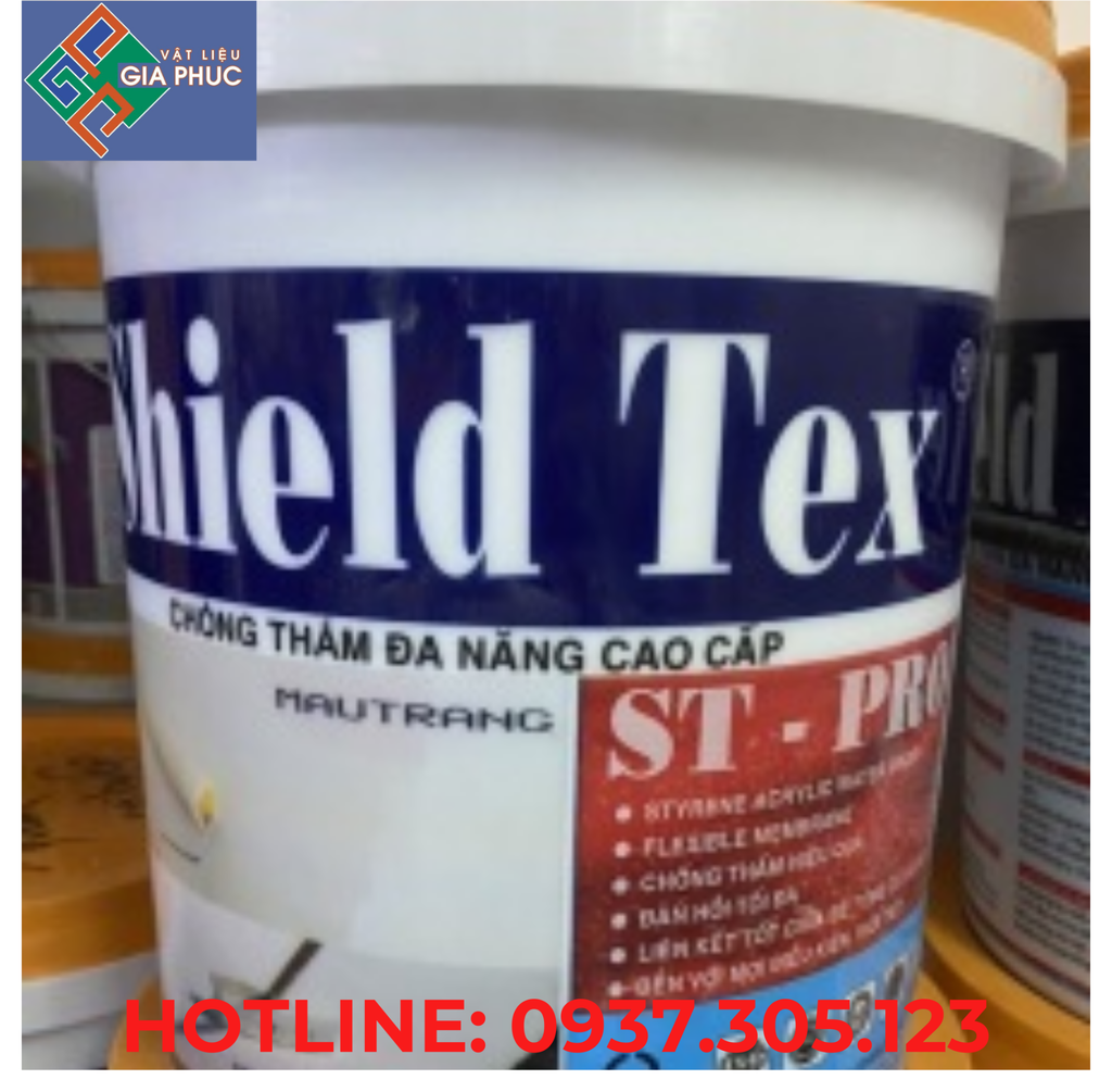 CHỐNG THẤM SHIELD TEX ST-PRO XÁM 20KG/THÙNG