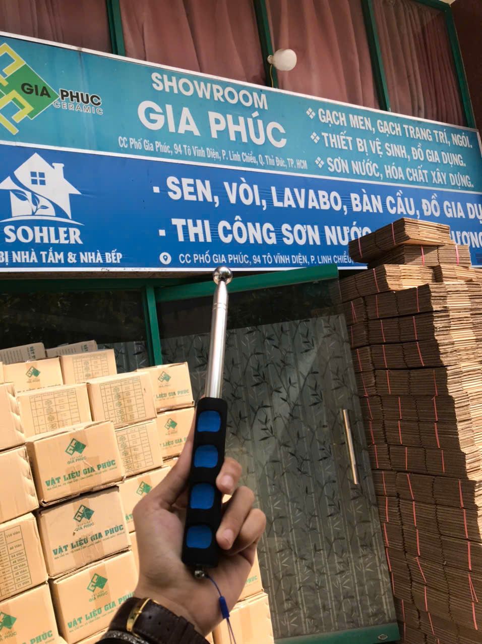 CÂY GÕ GẠCH 1.6M - DÙNG KIỂM TRA BỘP GẠCH TƯỜNG, SÀN ( CÓ THỂ THU GỌN - KÉO DÀI )