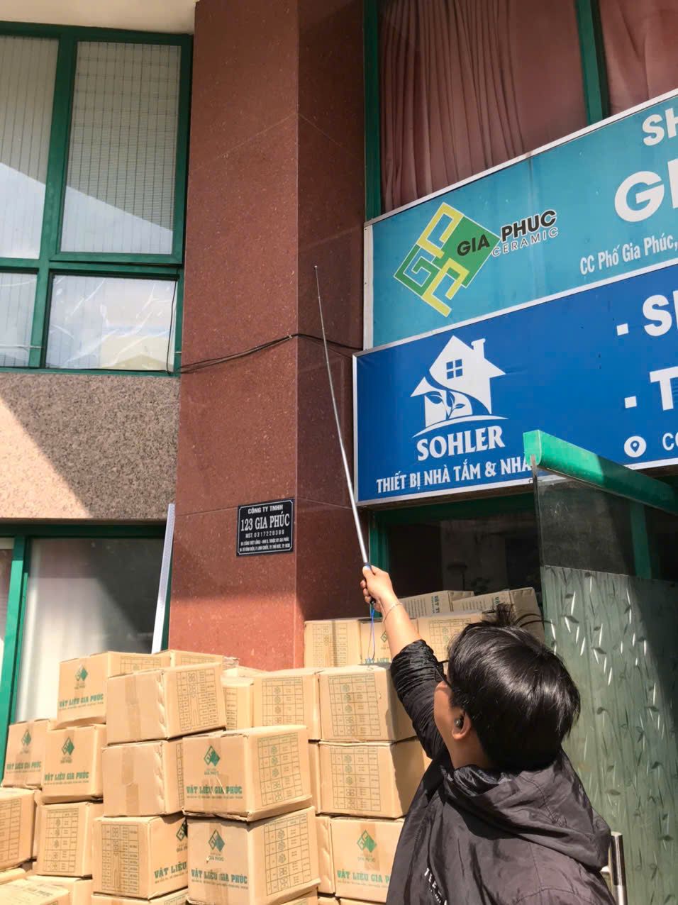 CÂY GÕ GẠCH 1.6M - DÙNG KIỂM TRA BỘP GẠCH TƯỜNG, SÀN ( CÓ THỂ THU GỌN - KÉO DÀI )