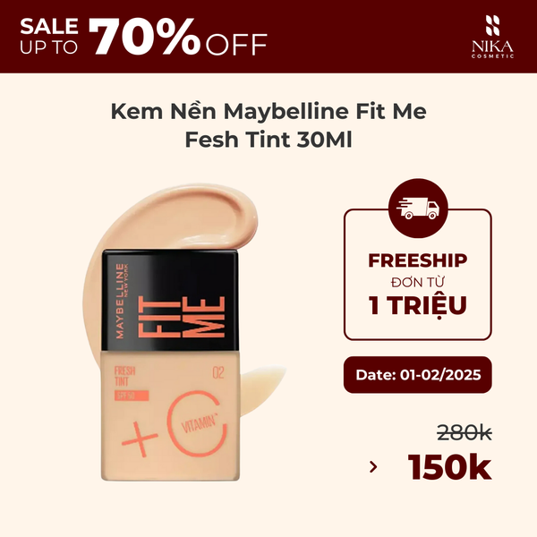 Kem Nền Maybelline Fit Me Fesh Tint 30Ml