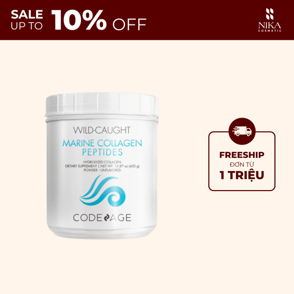 Bột Uống Codeage Wild Caught Marine Collagen Peptides 450G