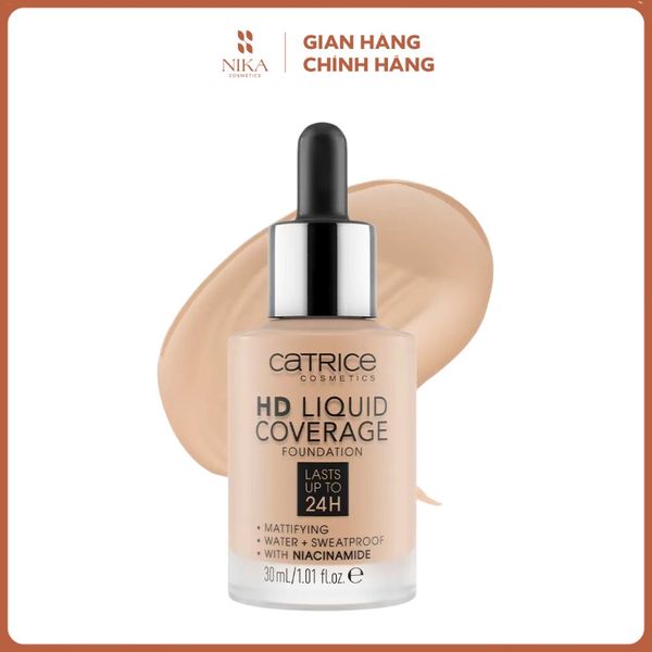 Kem Nền Catrice Hd Liquid Coverage Foundation 30Ml