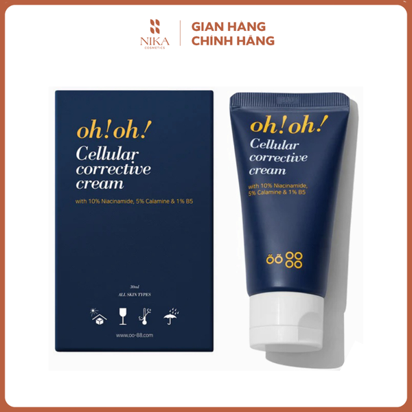 Kem Dưỡng Ohoh Cellular Corrective 10% Niacinamide & 5% Calamine & 1% B5