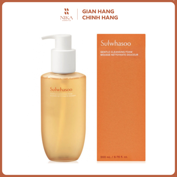 Sữa rửa mặt Sulwhasoo Gentle Cleansing Foam 200ml – Nika Cosmetics