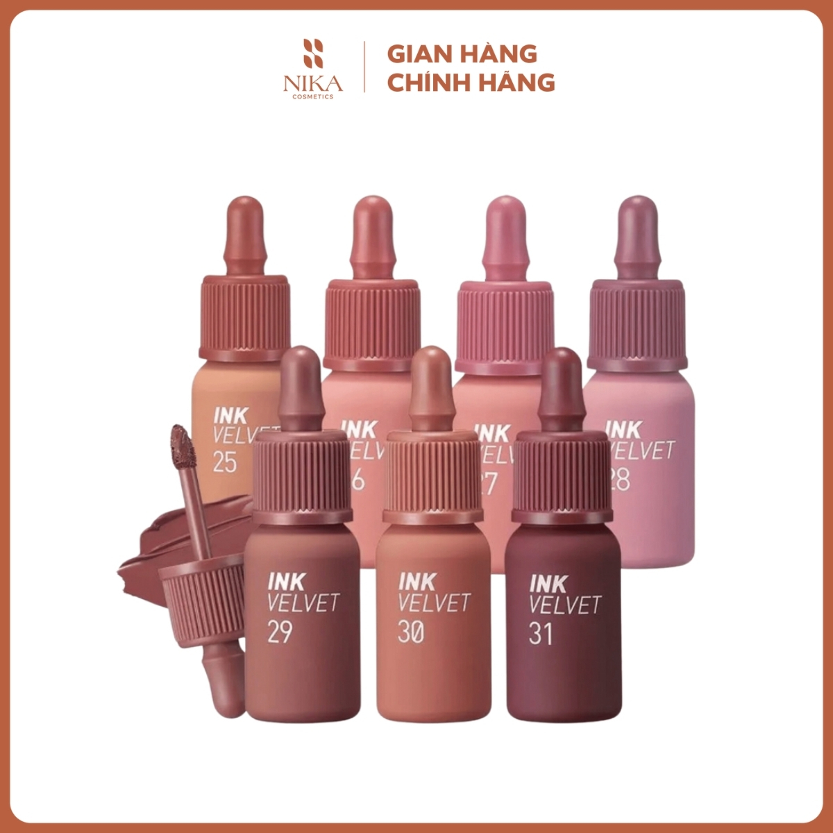 Son Kem Lì Peripera Ink Velvet Nude 4g Nika Cosmetics