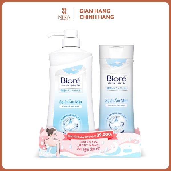 Sữa Tắm Biore Moisture Lock 530g + 200g