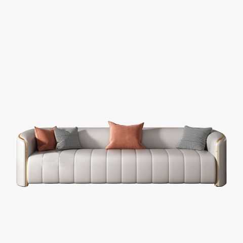 Sofa Văng Bọc Da Viền Mạ PVD Hiện Đại – SF56