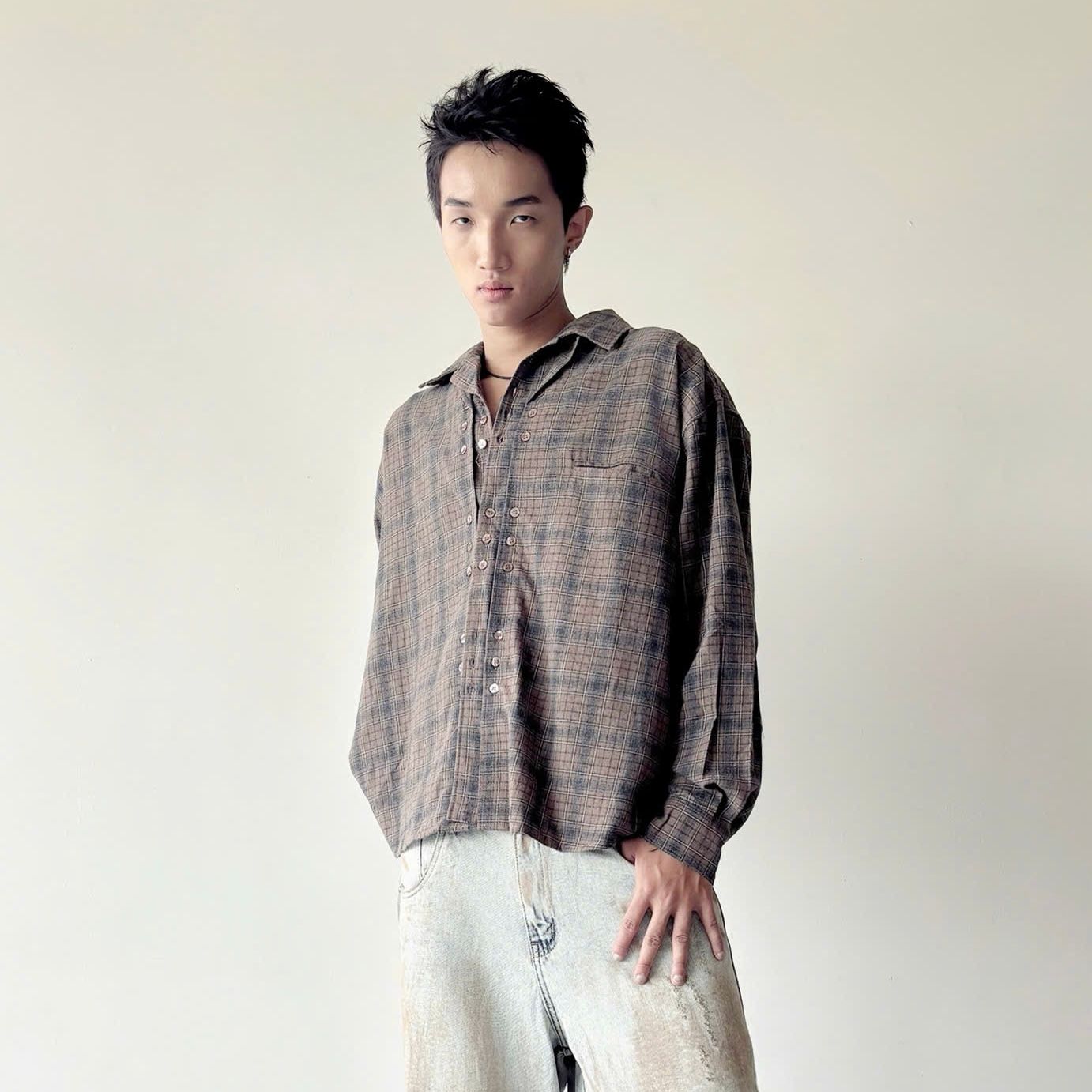 Buttons Flannel