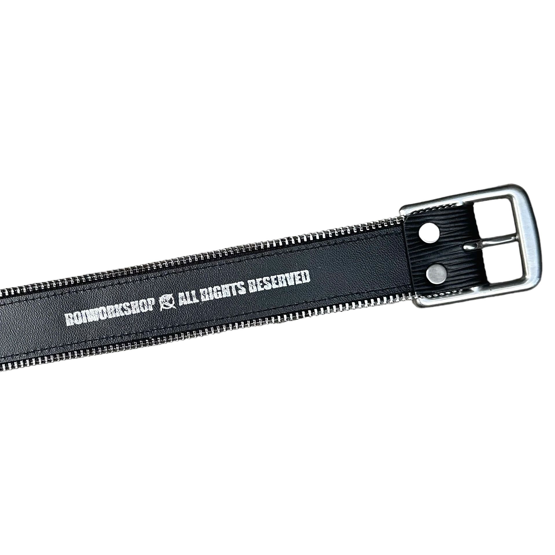Zip Leather Belt