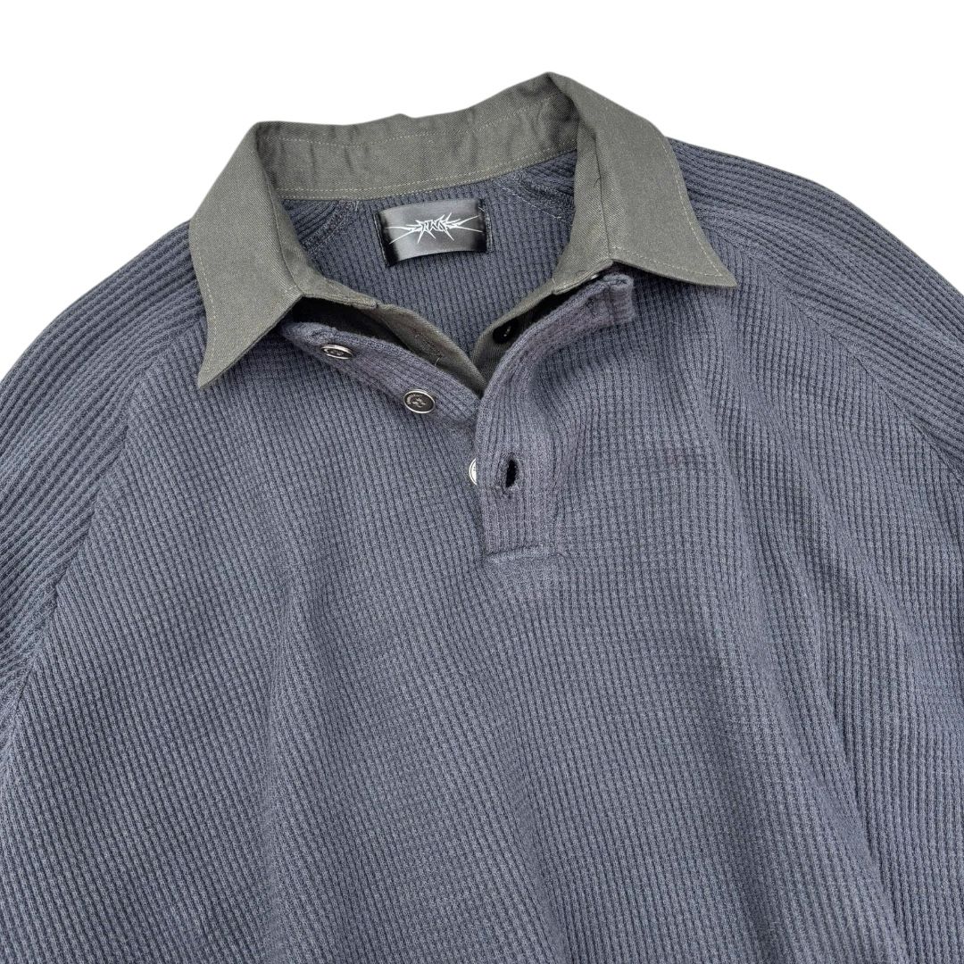 WAF Collared Tee - Gray