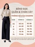 Quần suông ống đứng công sở mặc đi chơi, đi làm Charme 403002