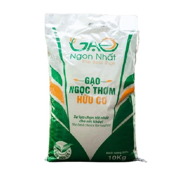 Gạo Ngọc Thơm Hữu cơ 10kg (túi)