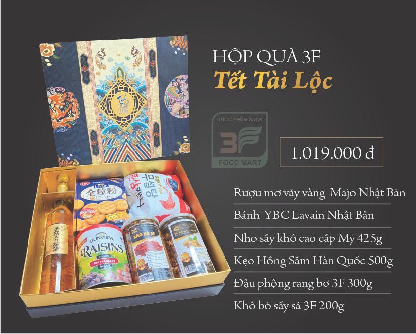  Hộp quà 3F - Tết Tài Lộc 