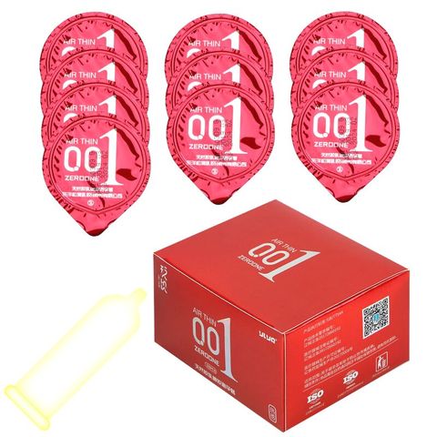 Bao Cao Su Olo 00.1 Mỏng Nhất Thế Giới - Hộp 10 cái phiên bản ấm