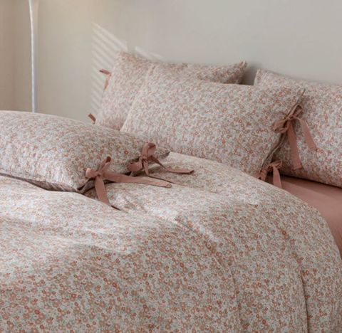 Chăn ga gối Pure cotton style hoa đồng quê