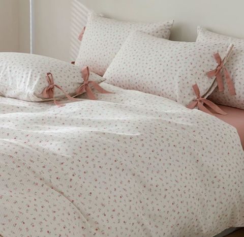 Chăn ga gối Pure cotton style hoa đồng quê