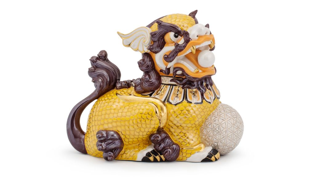 Kỳ Lân 24 cm (T) - Vàng - Trang trí vàng 24k