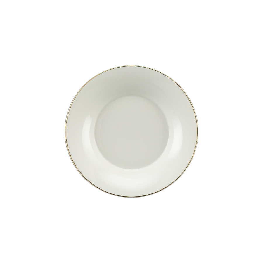 Dĩa súp 23 cm - Tulip Ngà - Chỉ Vàng