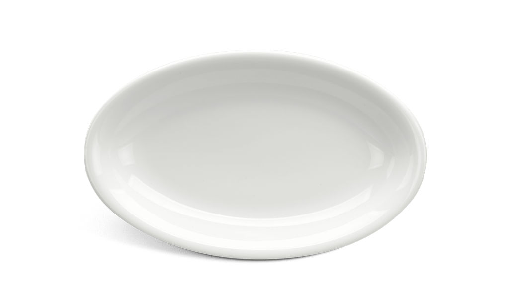 Dĩa oval ảo 37 cm - Daisy Ly's - Trắng Ngà