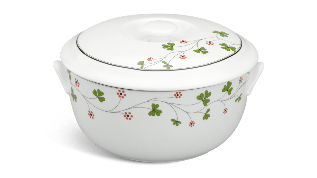 Thố 18 cm + nắp - Jasmine - Hoa May Mắn